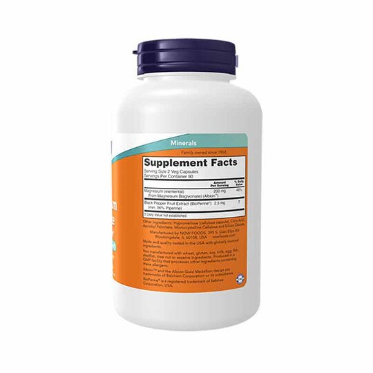 Magnesium Glycinate with BioPerine, NOW
